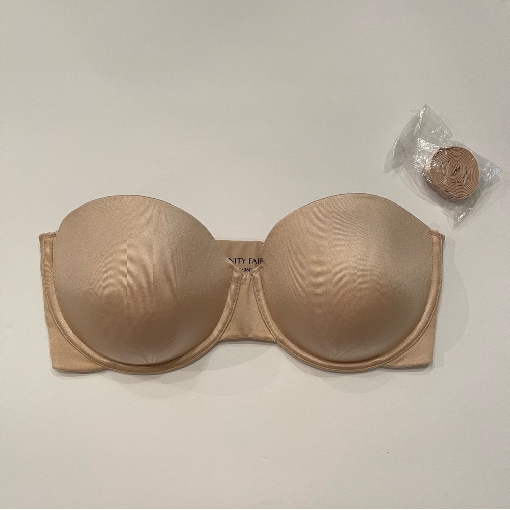 Vanity Fair Strapless Bra in Nude